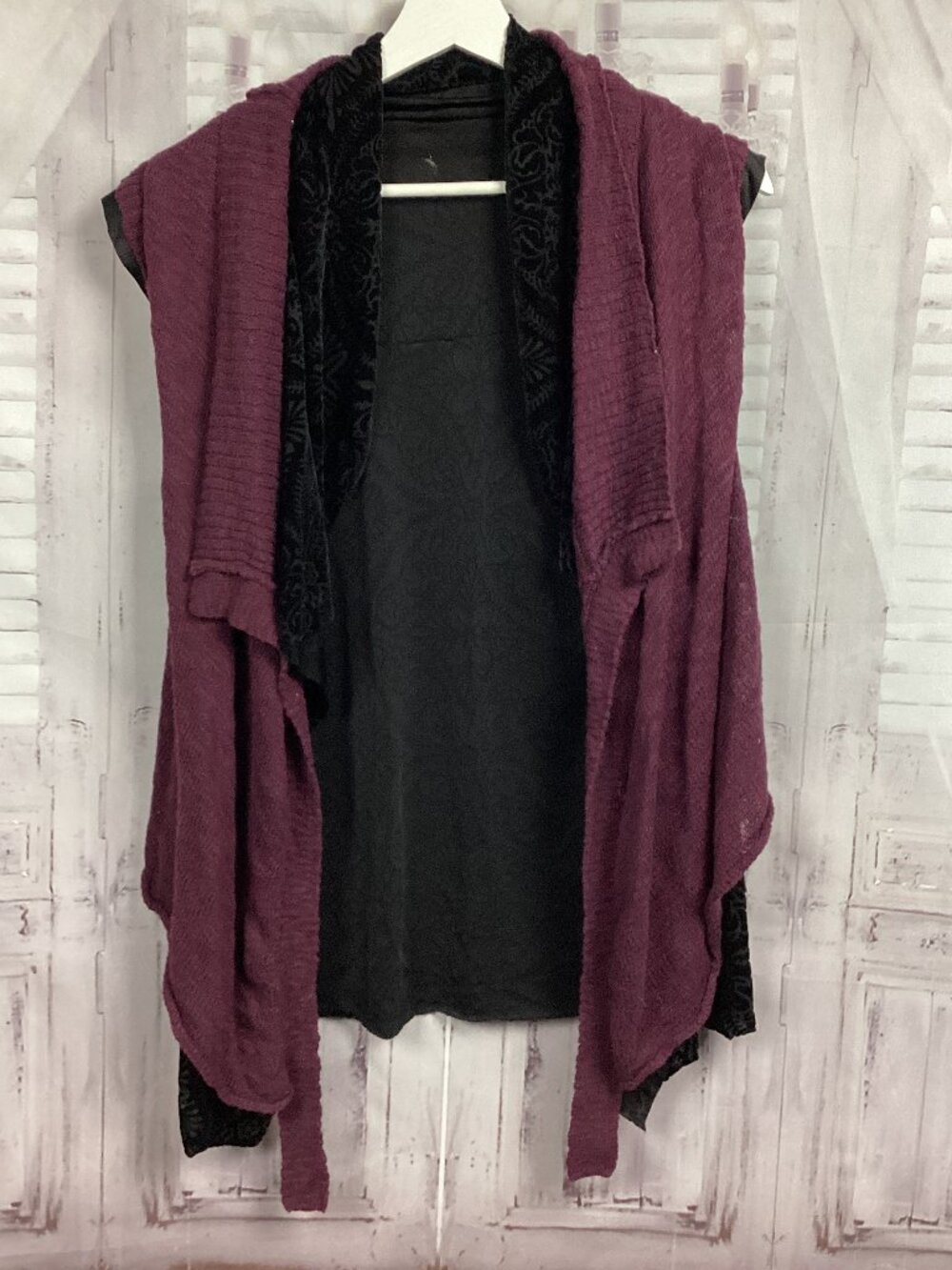 BKE Boutique Sleeveless Layered Sweater Vest Cardigan M